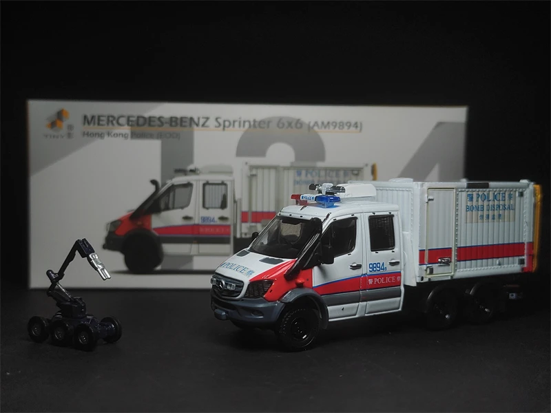 

Tiny 1/76 134 Benz Sprinter 6x6 AM9894 HongKong Police EOD DieCast Model Collection Limited Edition