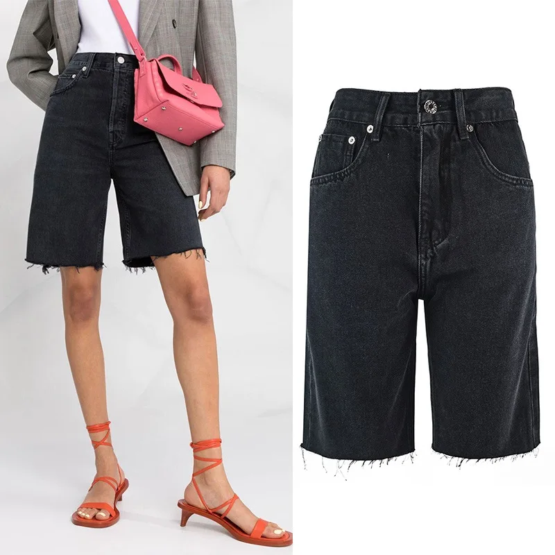 

Женские джинсы, Новинка весна-лето 2021, Женские однотонные брюки на пуговицах