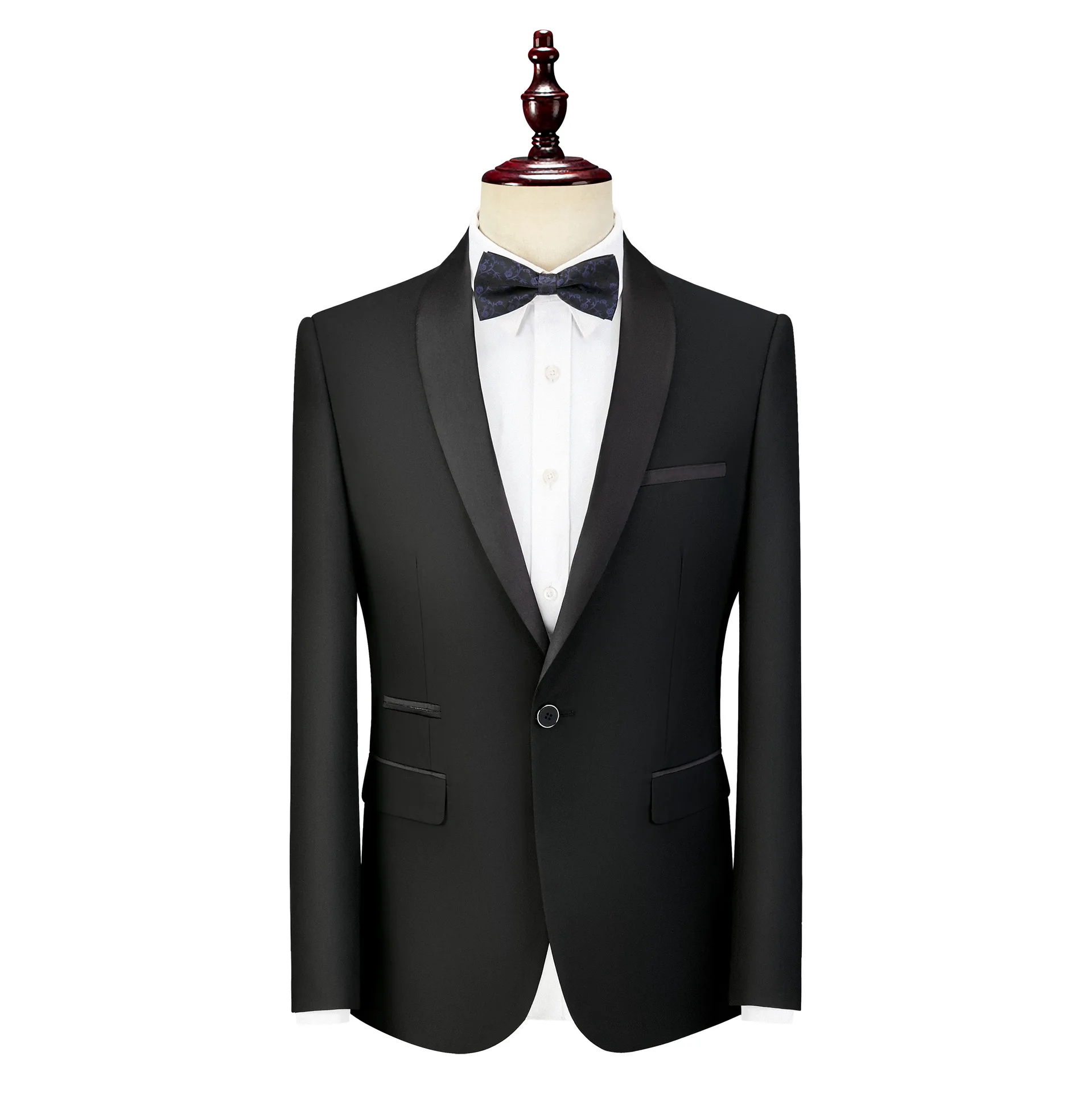 

PYJTRL Quality Mens Classic Shawl Lapel Slim Fit Blazers Banquet Wedding Prom Dress Suit Jacket Casual Blazer Singers Costume