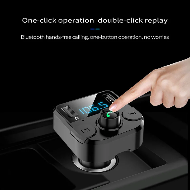 Беспроводной громкой связи Bluetooth автомобильный комплект fm трансмиттер с USB MP3