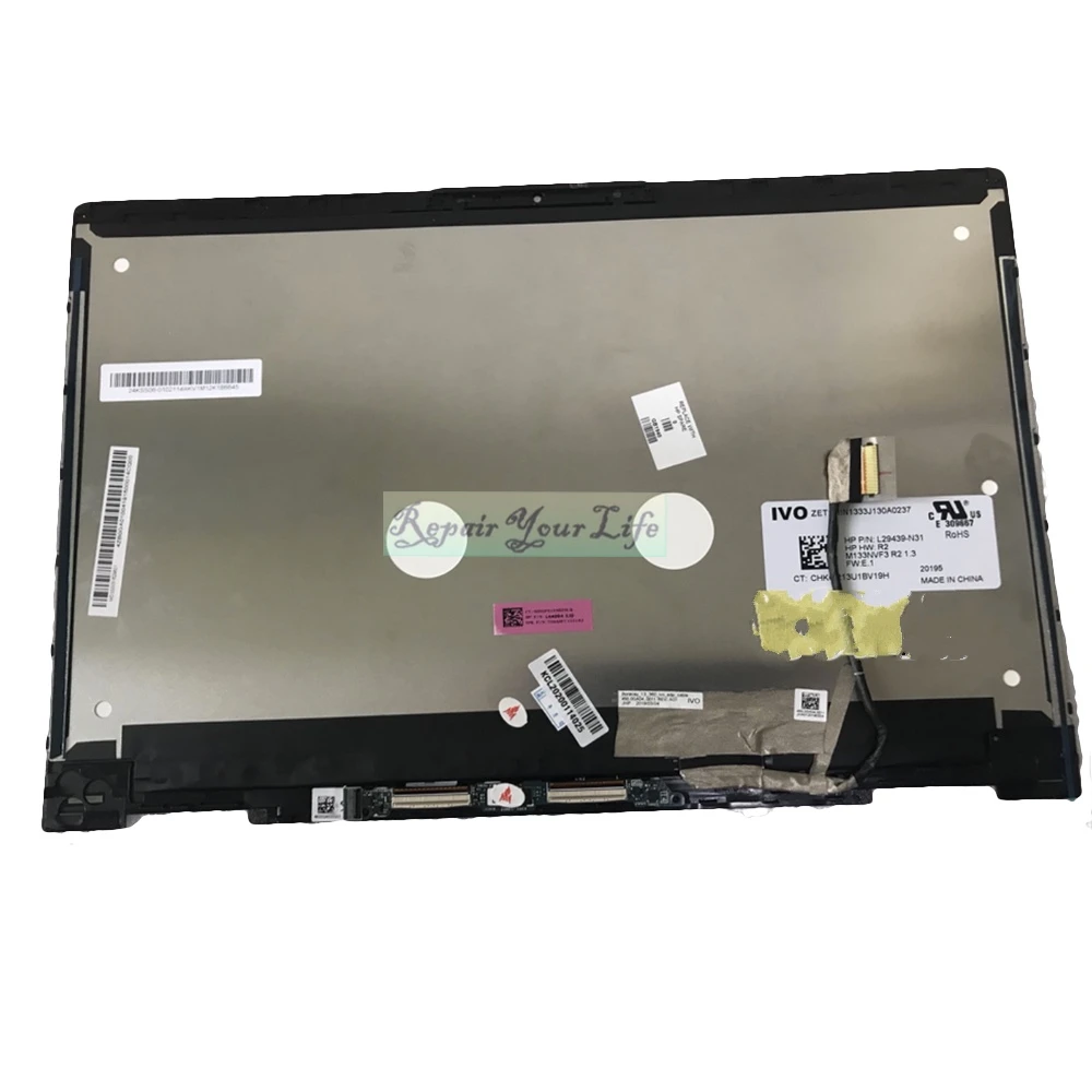 13 3 ЖК-экран в сборе для ноутбука HP ENVY X360 13-AR M133NVF3 R2 B133HAN05.7 LP133WF9 светодиодный