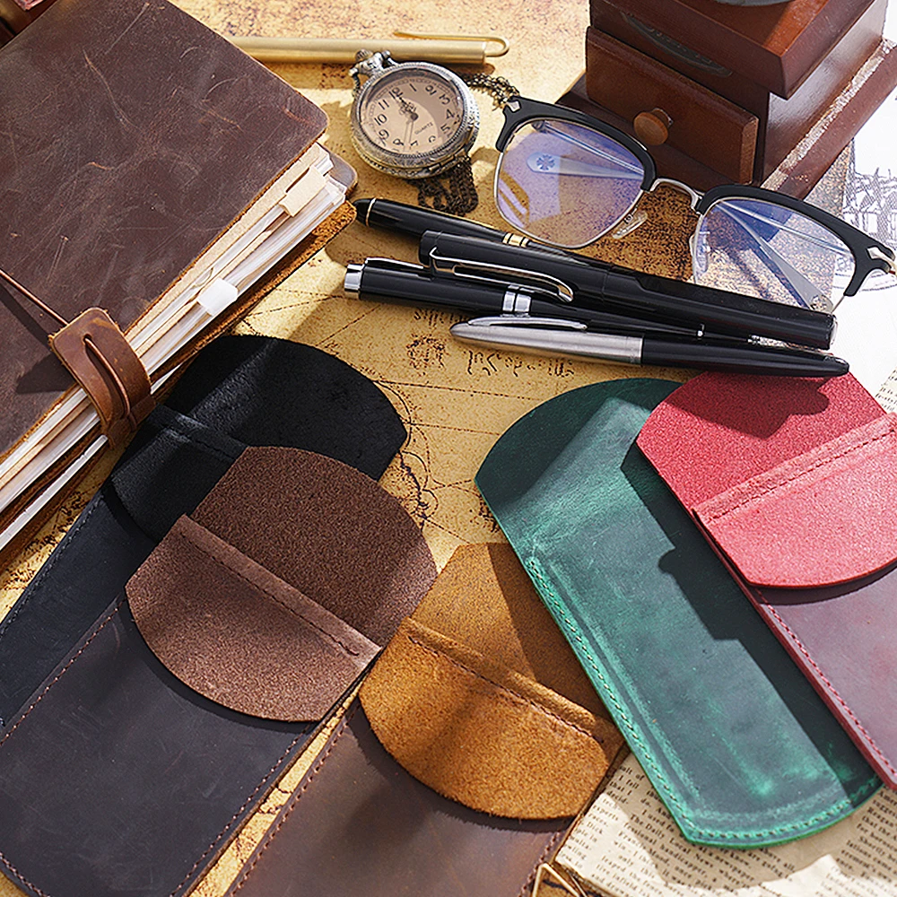 Новое поступление креативный чехол карандаш из натуральной кожи ручной работы