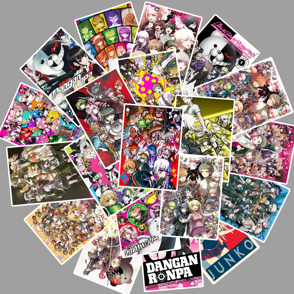 25 шт. Аниме игры Danganronpa наклейки для автомобиля ноутбука ПВХ Рюкзак бутылки с