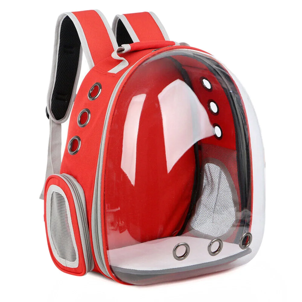 

Newly Pet Cat Kitten Puppy Carrier Backpack Space Capsule Transparent for Hiking Traveling VA88