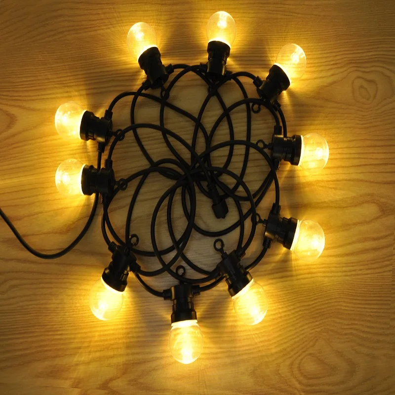 

5 м 10 светодиодный ных лампочек низкого напряжения, светодиодная Рождественская гирлянда, уличное квадратное проектное декоративное освещ...