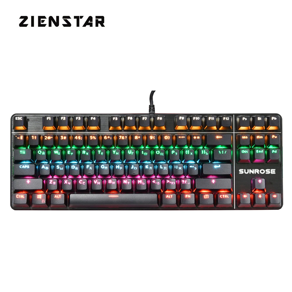 ZIENSTAR на русском и английском языках синий переключатель USB Проводная