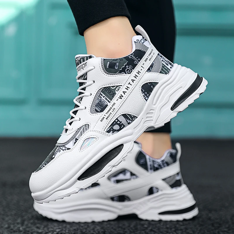 

PUPUDA Men Sneakers Fashion Casual Sport Shoes Sneakers Men Trend Platform Soes Male New Running Basketball Shoes Men