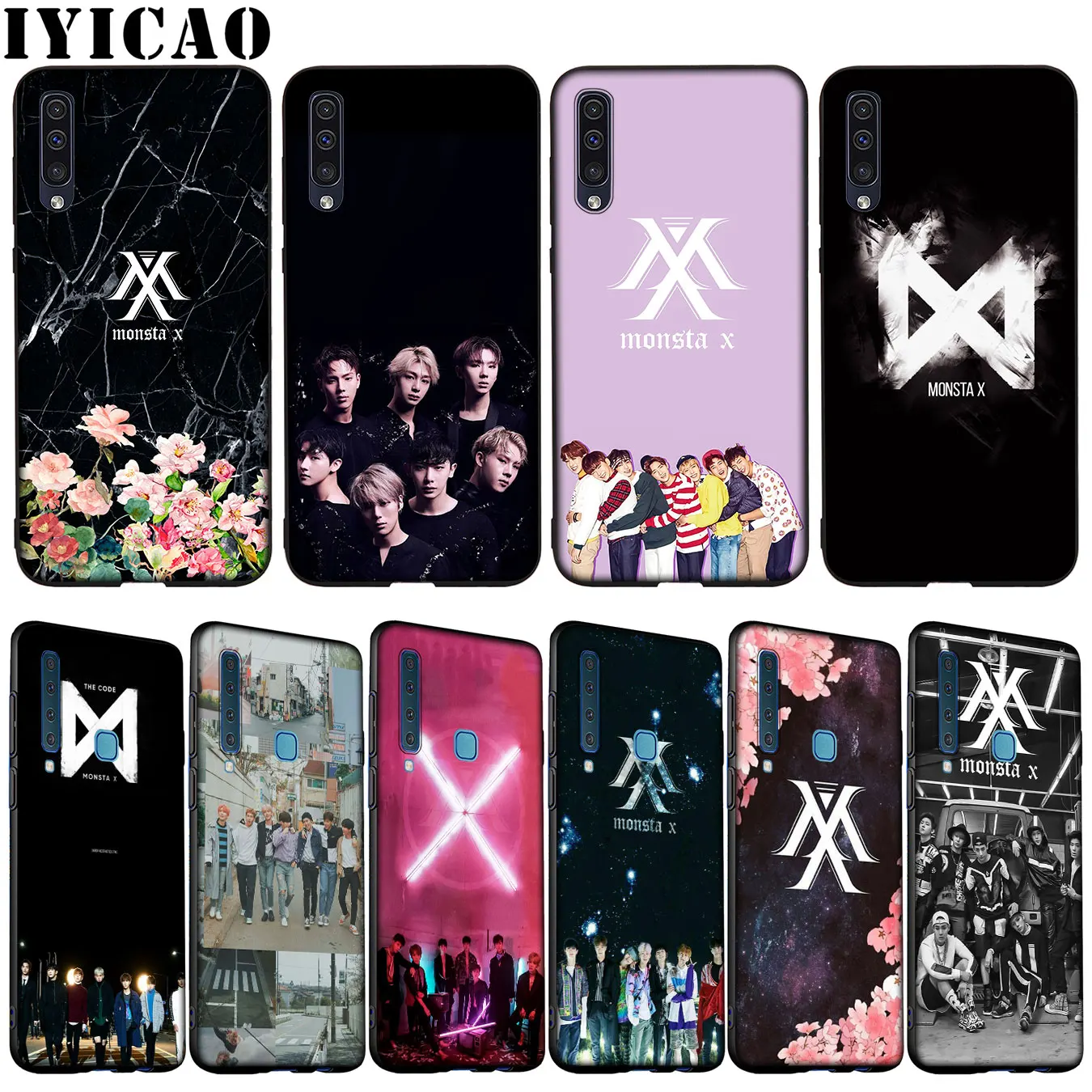 Мягкий силиконовый чехол Monsta X для Samsung Galaxy A70 A60 A50 A40 A30 A20 A10 M10 M20 M30 M40 A20E