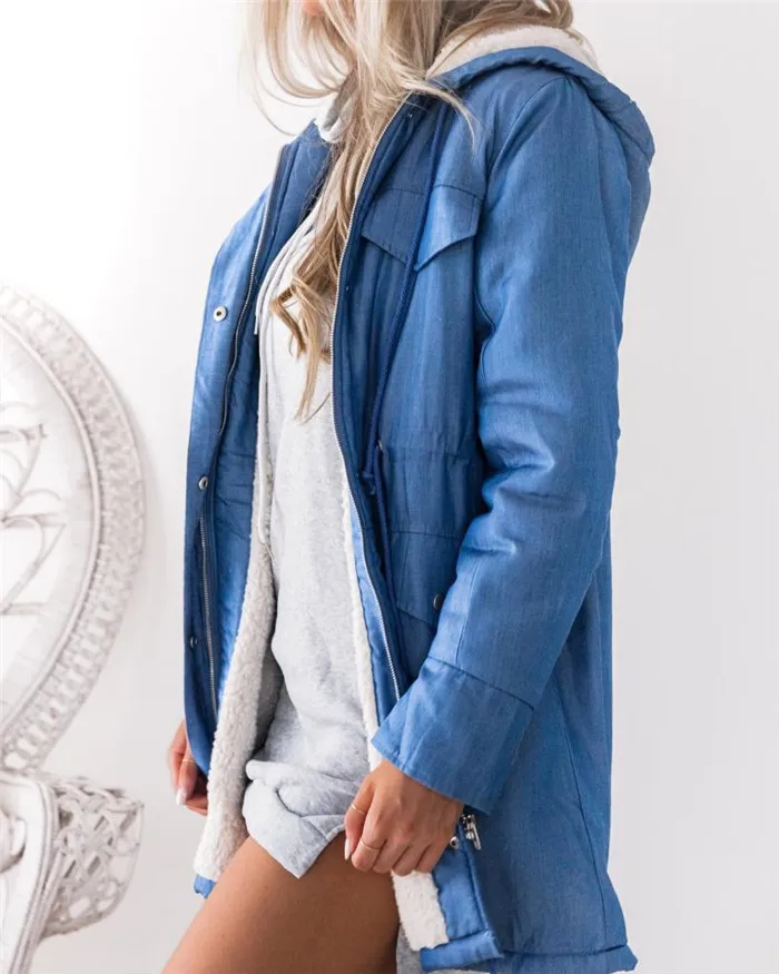 

Повседневная куртка с длинным рукавом, новинка, осенняя Женская модная однотонная Длинная Верхняя одежда в стиле преппи, уличная одежда, же...