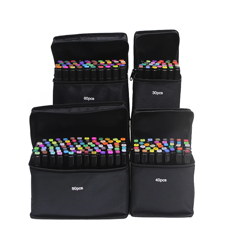 

TOUCHFIVE 20/30/40/60/80/168 Colors Art Markers Brush Pen Sketch Alcohol Based Markers Dual Head Manga Drawing Pens Art Supplies