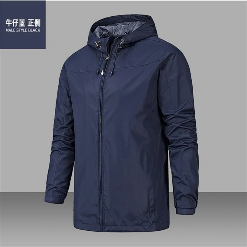 

2021 männer casual jacke, mit kapuze zipper hemd, winddicht, wasserdicht, outdoor-sportbekleidung, bergsteigen anzug, herbst und