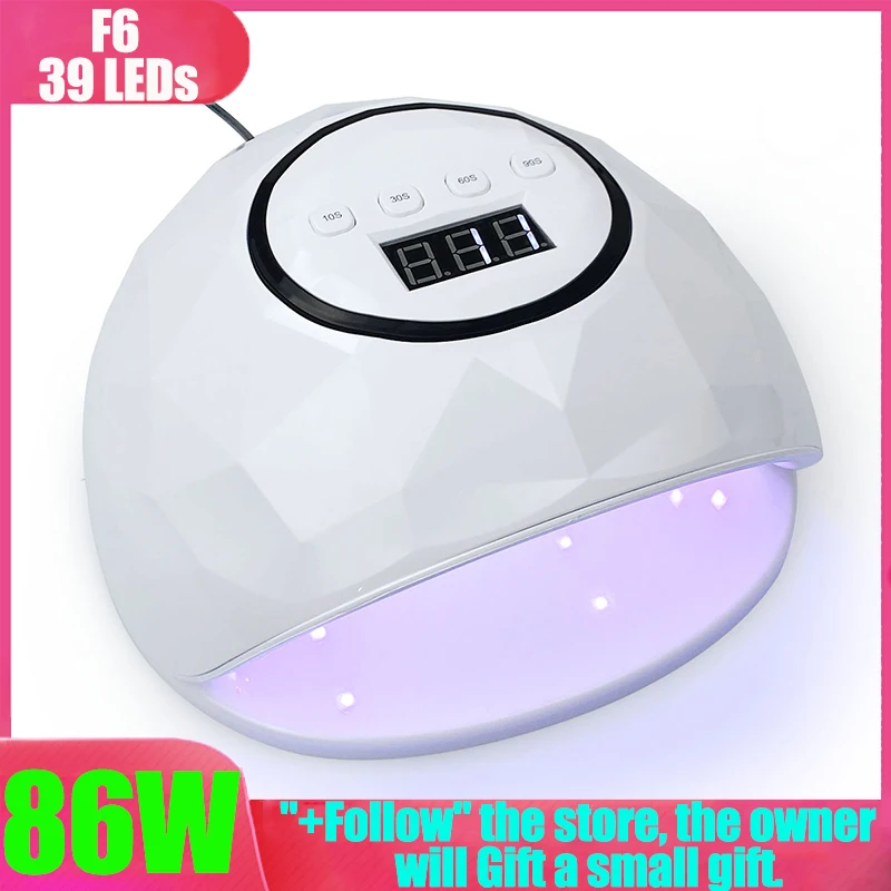 Ультрафиолетовая лампа 86 Вт светодиодсветодиодный для ногтей F6