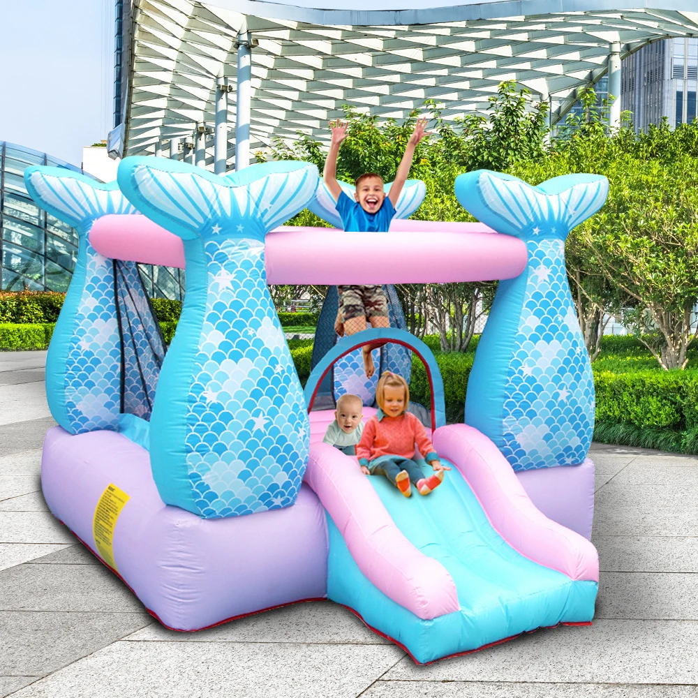 Русалка надувной замок отскок дом открытый прыжки поверхности Крытый f|Надувные