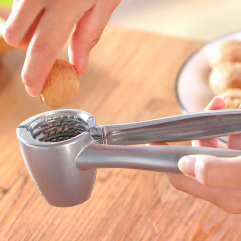 

1* Nutcracker Aluminum Alloy Walnut Clip Easy To Peel Nuts Durable Ergonomic Design For Effortless Operation
