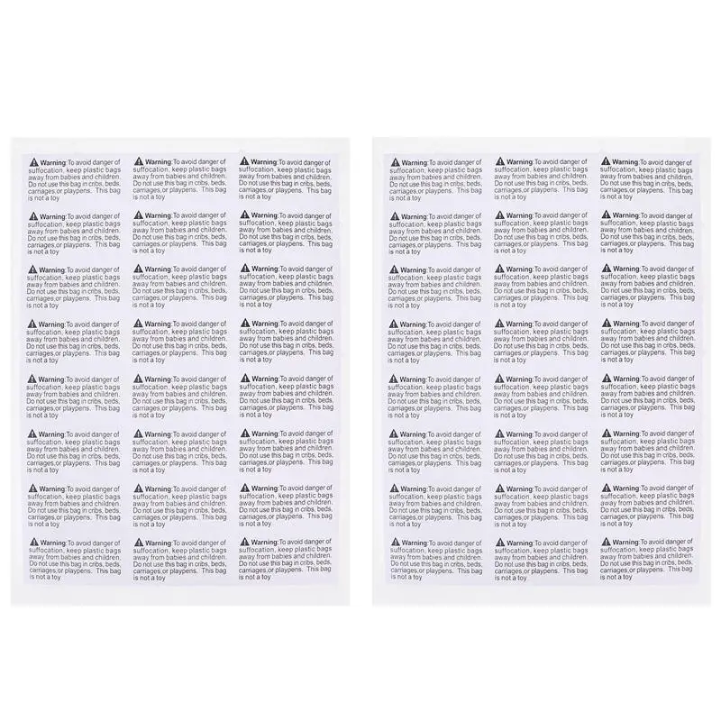 

1000 шт., водонепроницаемые этикетки-наклейки для FBA пластиковых пакетов