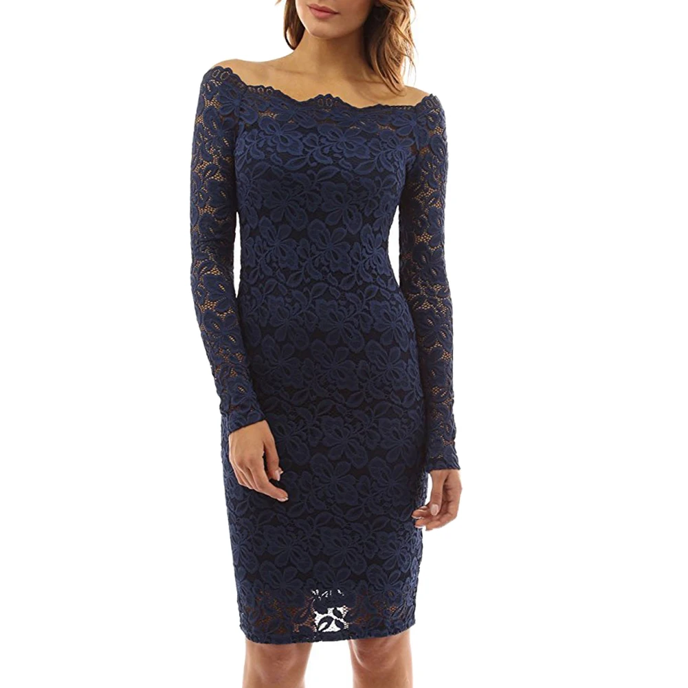 Модное платье сексуальное женское открытое цветочное кружевное с открытыми