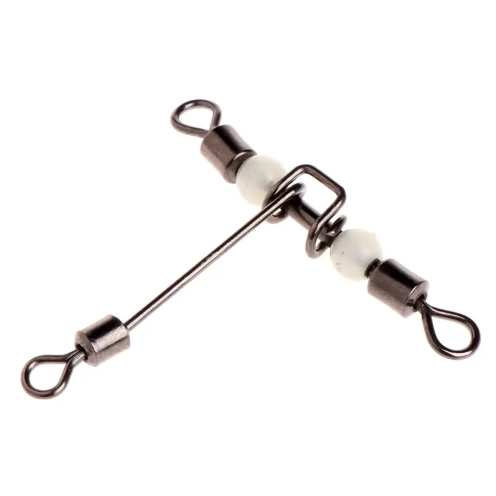 Прочный тройной латунный ствол-Сплиттер T-образные рыболовные Вертлюги