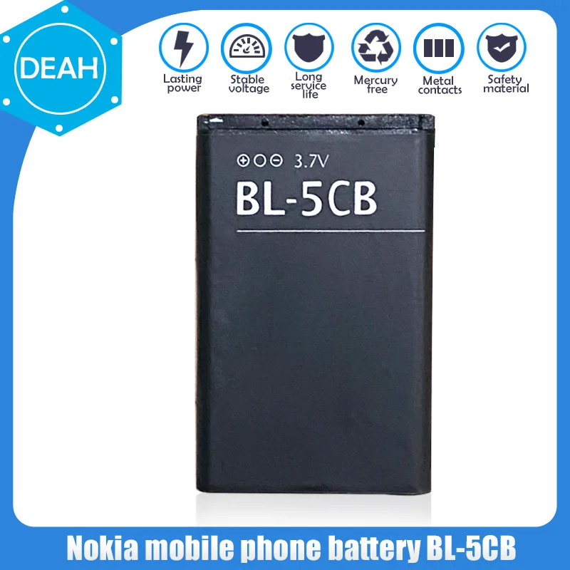 Запасной литиевый аккумулятор для телефона Nokia N72 100 101 103 105 109 111 113 1000 1280 1110 1112 1116 3108