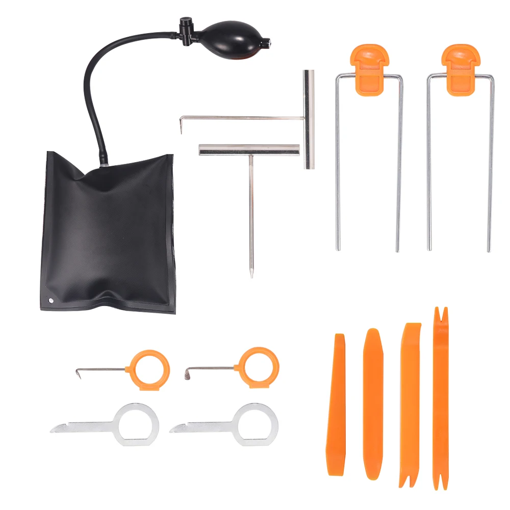 

Практичный инструмент для снятия панелей, 13 шт., премиум-класса, набор для снятия обивки автомобиля, радио, аудио, установка дверного зажима