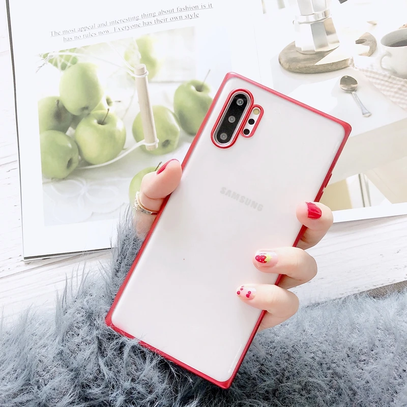 Цветной матовый Мягкий силиконовый чехол из ТПУ для Samsung Galaxy S8 S9 S10 S10e A6 A8 Note10 Plus A10