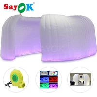 inflatable office tent meeting room 6 5x5x2 4mh show room with led light strip and continuous inner blower for office trade show