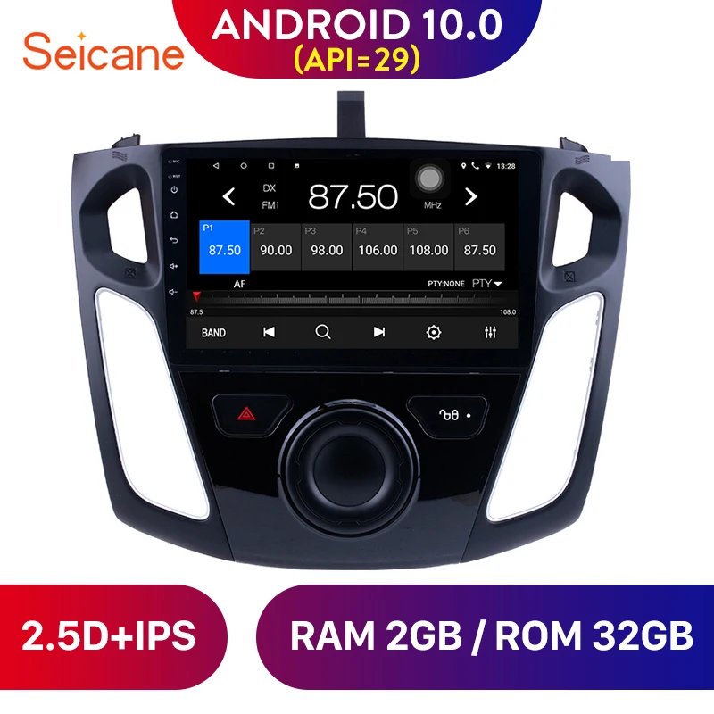 Автомобильный мультимедийный плеер Seicane Android 10 0 9 дюймов 4 ядра GPS навигация радио