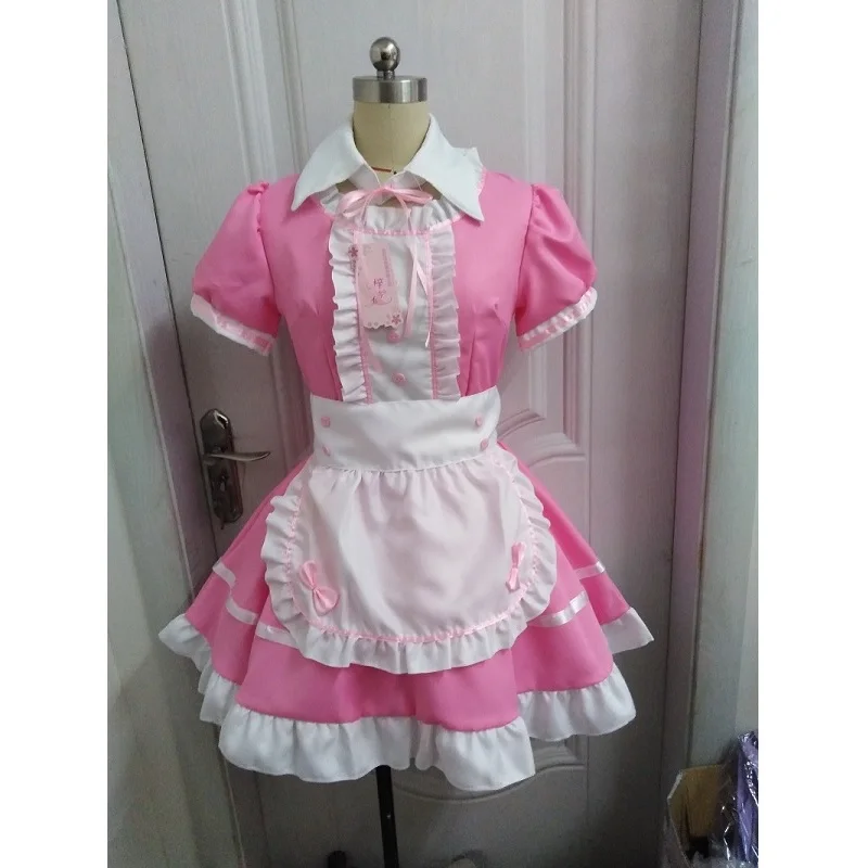 

Women Maid Outfit Sweet GothicCosplay Costume Apron Dress Uniforms Plus Size Halloween Costumes