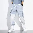 Шаровары мужские с множеством карманов, повседневные спортивные штаны в стиле хип-хоп, джоггеры, брюки, модная хипстерская уличная одежда в стиле Харадзюку