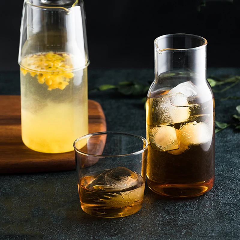 Графин для воды со стаканом стеклянная бутылка наборы чашек Термостойкие чашки