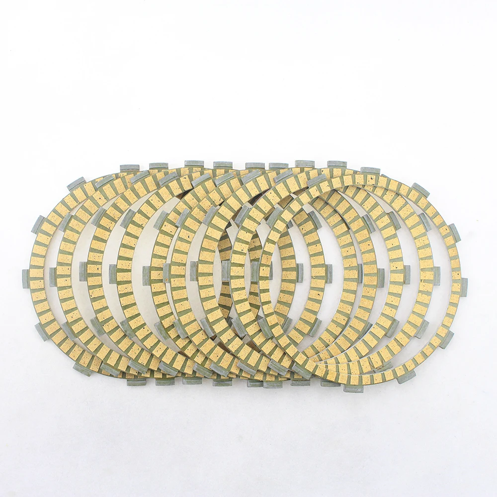 9 шт. мотоциклетные бумажные фрикционные пластины сцепления для Harley Dyna Fat Bob Road King