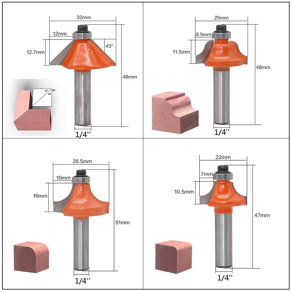 15 шт. наборы фрез для деревообработки фреза 6 35 мм набор резец Обрезка нож
