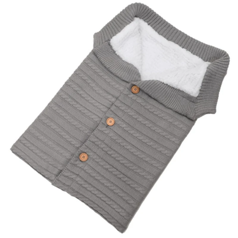 

Спальный мешок для новорожденных, зимний теплый спальный мешок, трикотажный спальный мешок для детской коляски