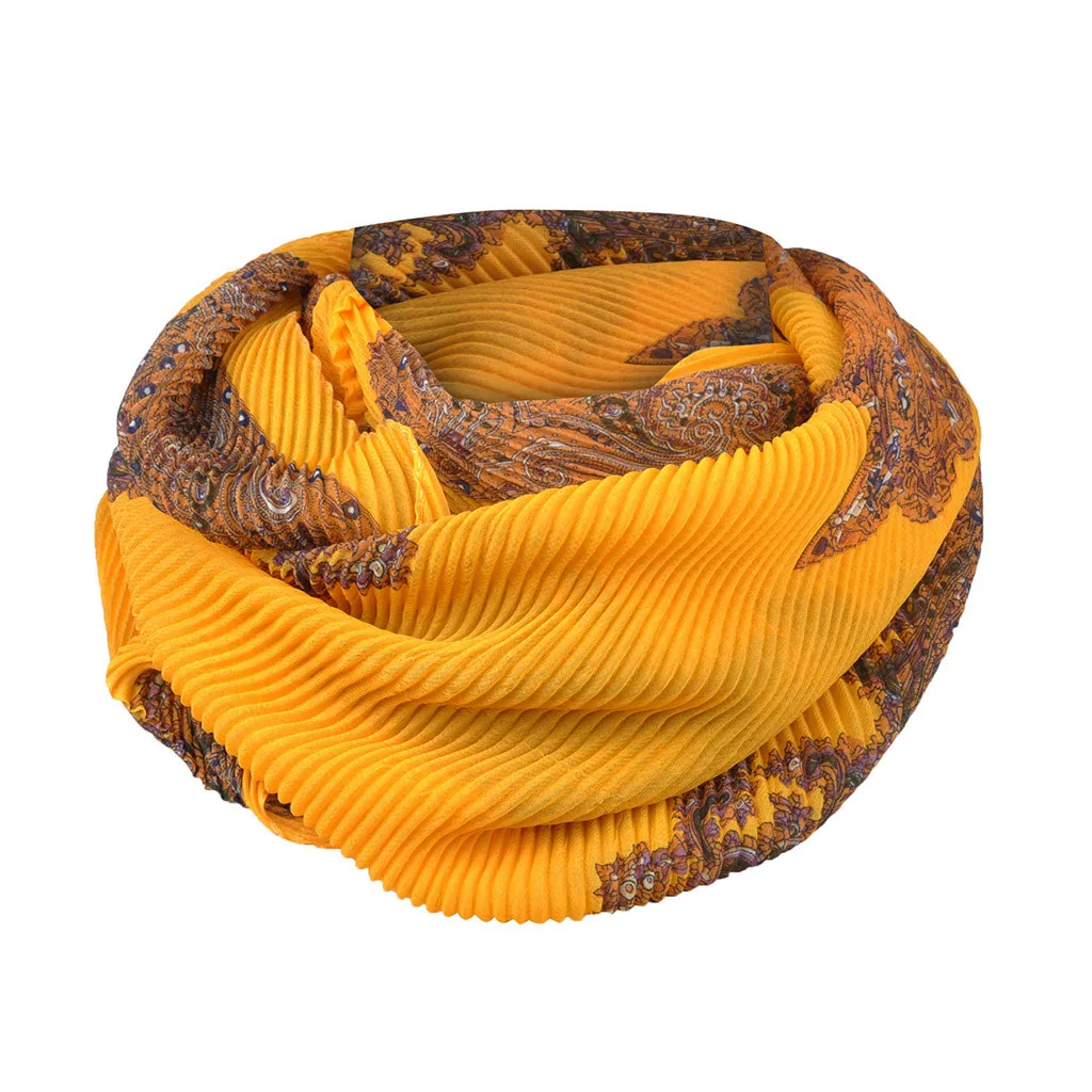 2020 новый осенне зимний женский Мягкий Шифоновый шарф с принтом бесконечный