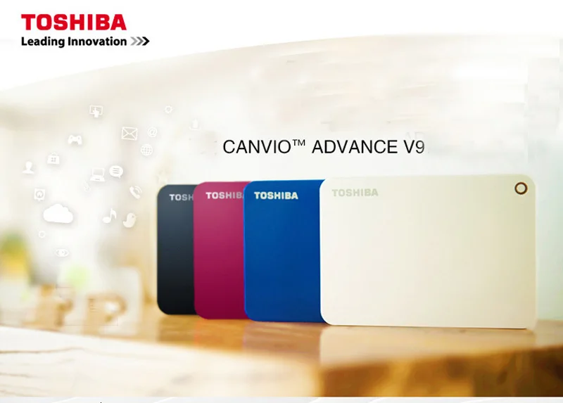 Toshiba Canvio передовые V9 USB 3,0 2," 1 ТБ 2 ТБ 3 ТБ HDD Портативный внешний жесткий диск мобильный 2,5 для портативных компьютеров