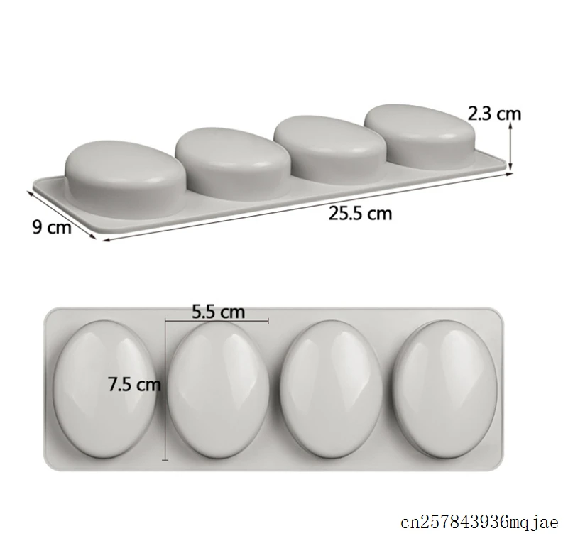 50 шт. овальные круглые ледяные силиконовые формы для торта ручная работа