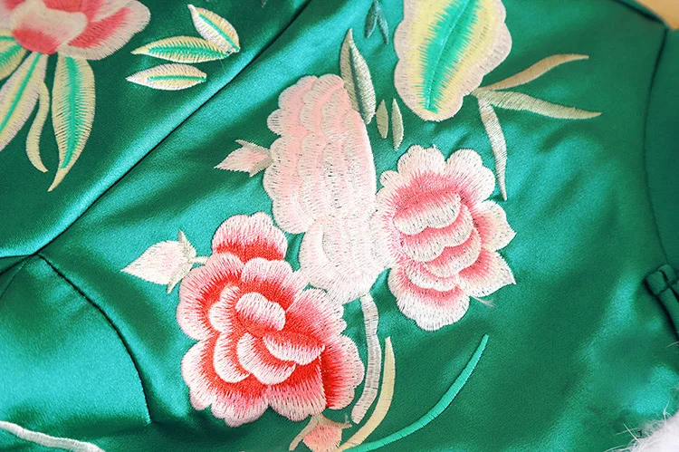 Embro Mill autumn winter Women coat top Chinese Style Retro embroidery elegant Loose lady warm jacket female S-2XL | Тематическая