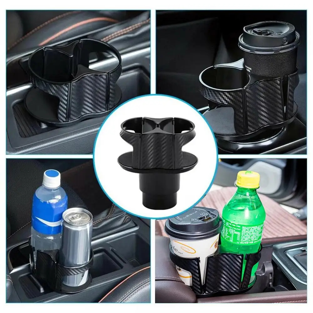 

2 in 1 Design Soft Drink Can Coffee Bottles Stand,Detachable Car Cup Holder with Adjustable Base