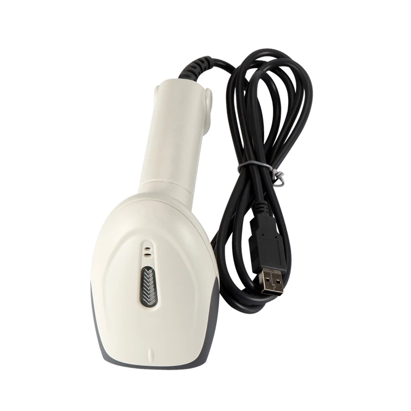 Ручной сканер штрих-кодов 2D проводной 1D/2D QR медицинский белый считыватель для