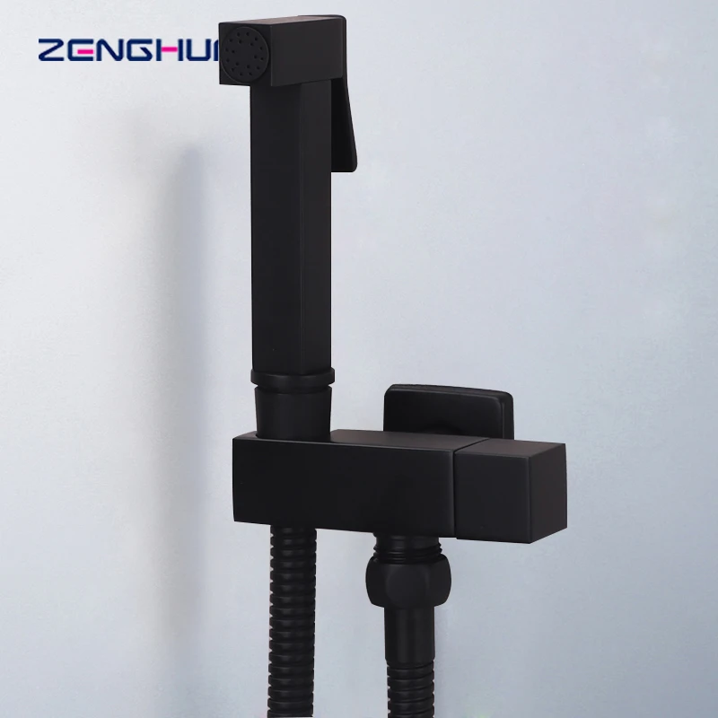 Смесители для биде черные латунные краны душа в ванную комнату унитаз ручная