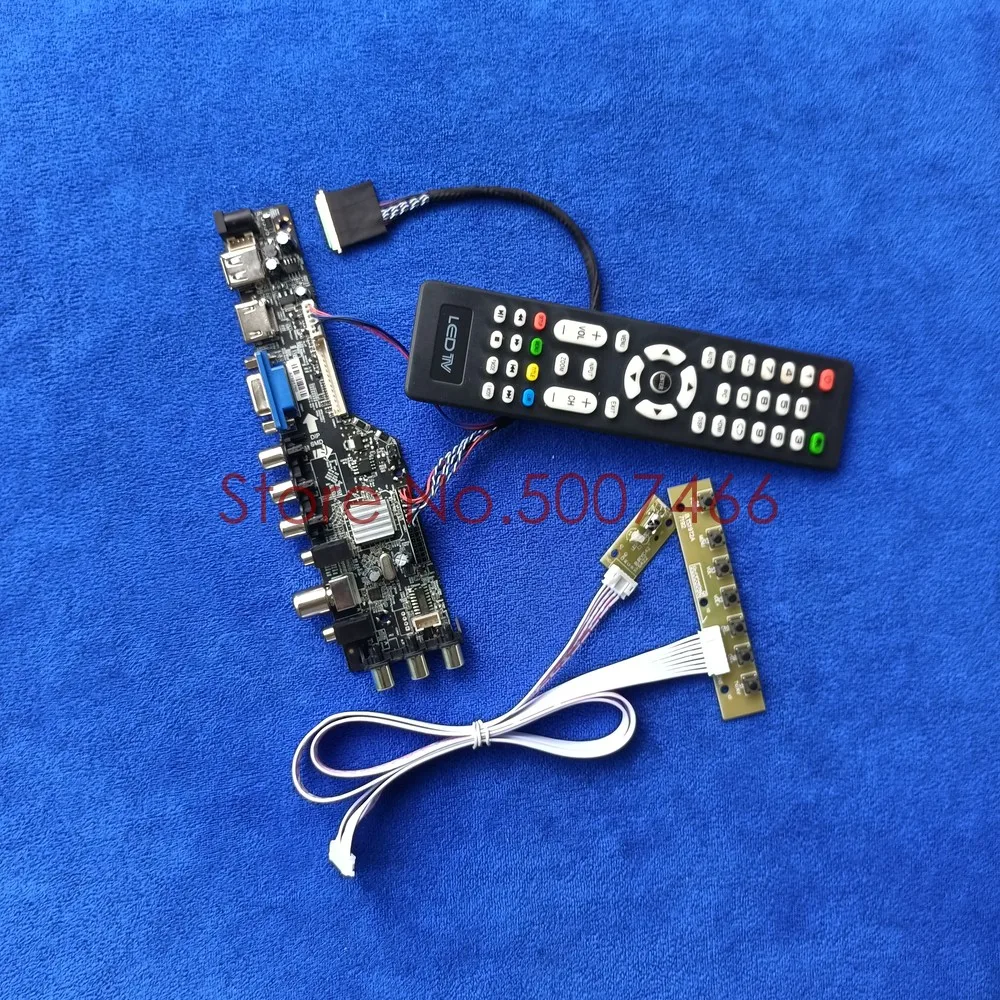 Fit LTN156AT05 301/302/307/401/101 40 pin LVDS upgrade 3663 TV digital 1366*768 AV VGA USB DVB screen ЖК диск board