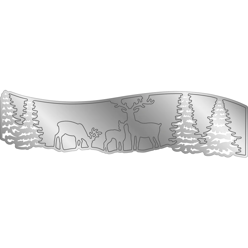 Металлические Вырубные штампы вырезанная форма рамка семейства оленей