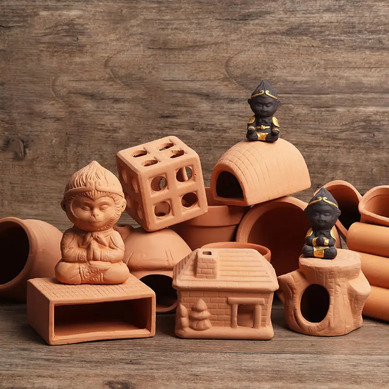 Аквариумный мини-домик для рыбы креветок неречной домик пещера разведения