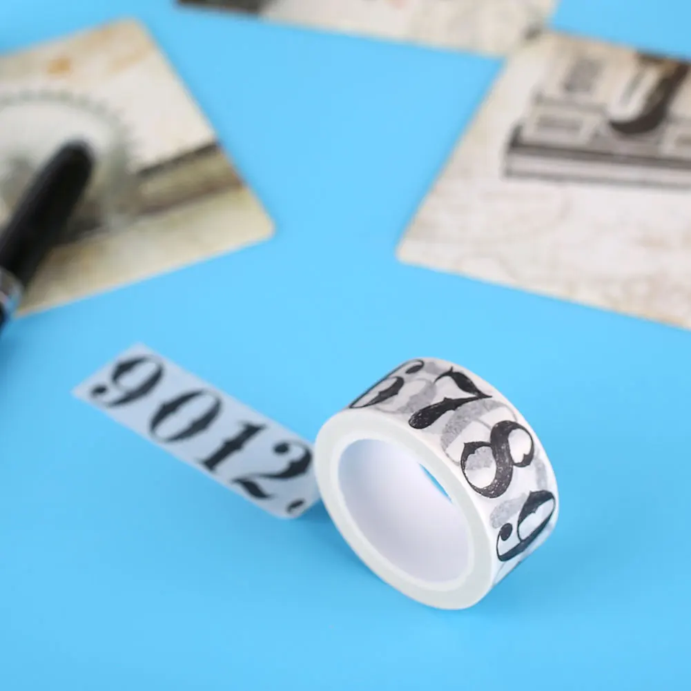 Васи бумага клейкая лента DIY Алфавит буквы декоративные скрапбук маскировки 15