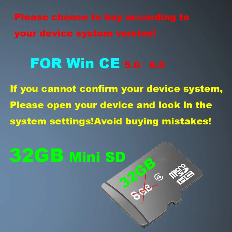 Gps Аксессуары 32G gps карты sd карты последняя карта для WinCE автомобиля gps навигационная карта Европа/Россия/США/CA/AU/Израиль Автомобильная gps карта - Формат цифровых медиаданных: For Win CE 5.0 6.0