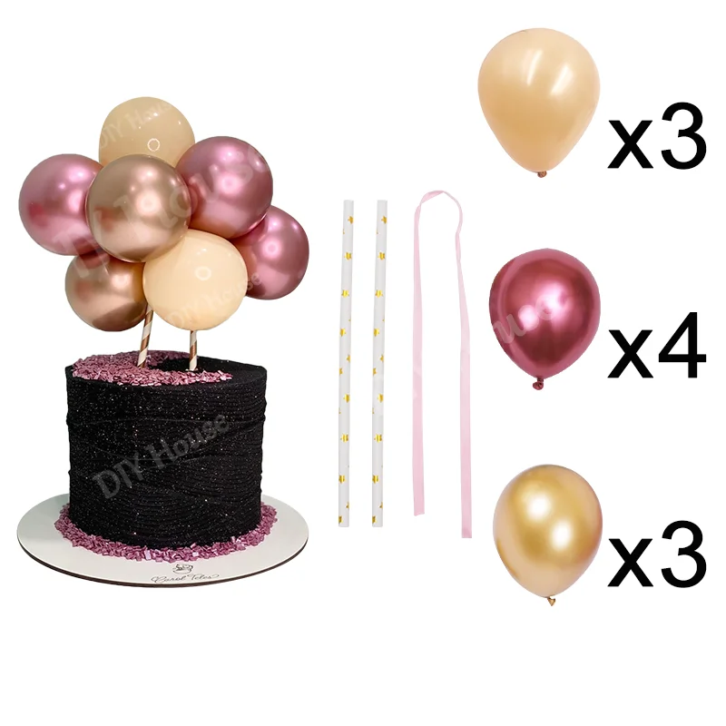 

10pcs 5 Inch Metal Balloon Cake Topper Cloud Shape Confetti Balloons For Birthday Baby Shower Wedding Party Decor Home Supplies