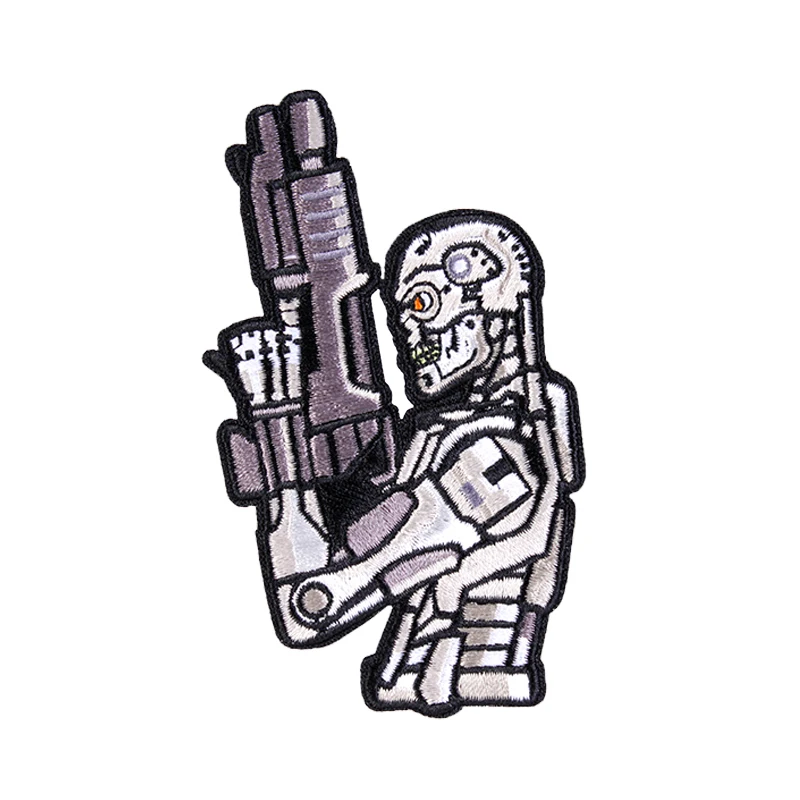 Битва воина T800 вышивка патч велкро Терминатор робот классный чехол для телефона