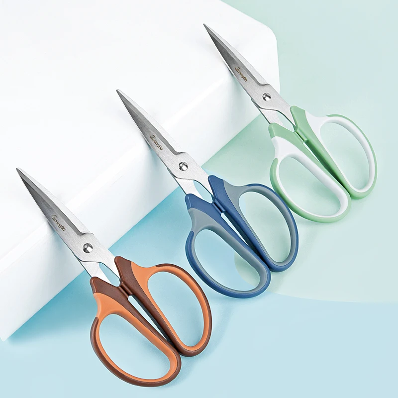 

Guangbo Color Scissors Crafts Paper Cutting Scissors Anti-Sticking Stationery Office Student School Cute Utility Paper Cutter