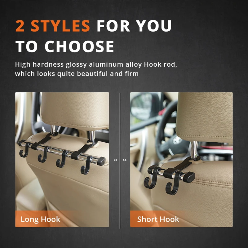 Автоматический крепеж и зажим Универсальный Автомобильный крючок на спинку
