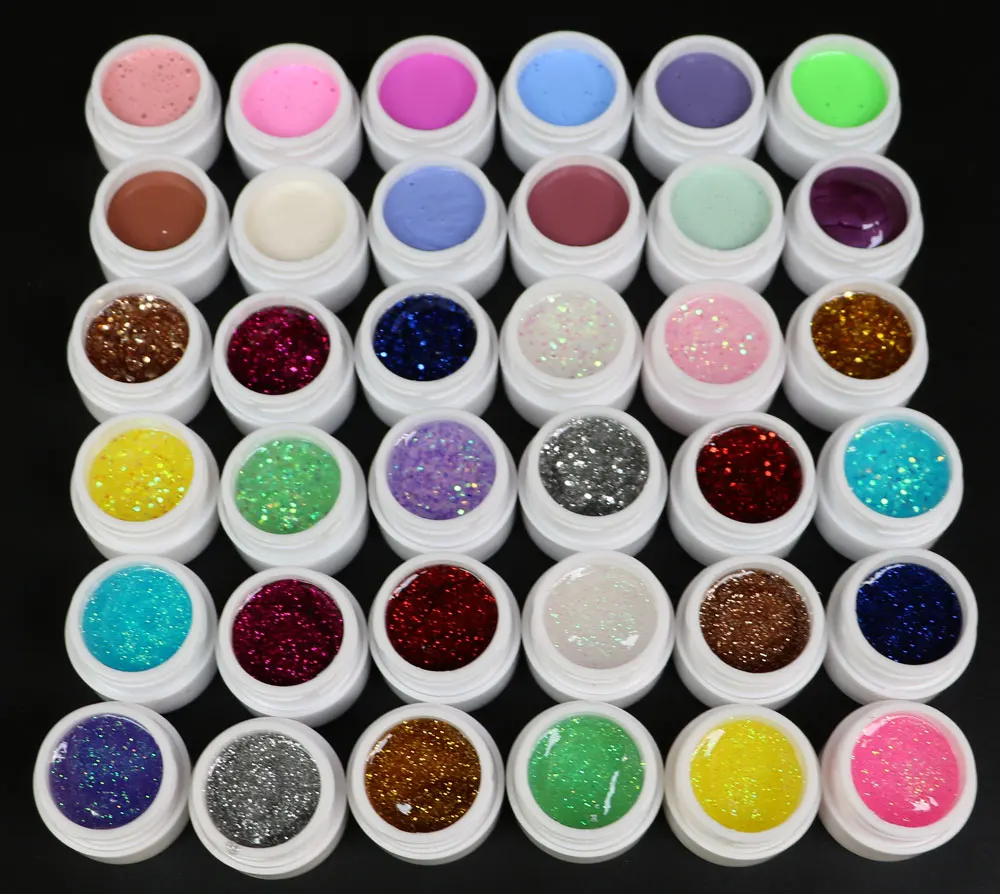 Новый Pro 24W Led 36W УФ Гель-лак с белой лампой и 36 цветов набор инструментов для ногтей