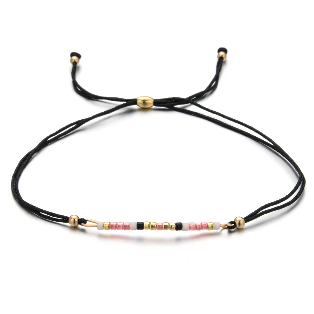 Женские браслеты с бусинами из кристаллов в богемном стиле регулируемая